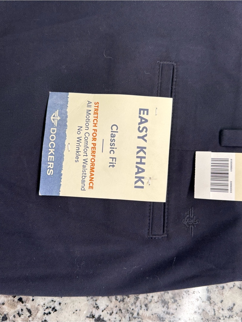 Dockers Easy Khaki Classic Fit Pants - Navy Blue